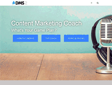 Tablet Screenshot of contentmarketingcoach.us